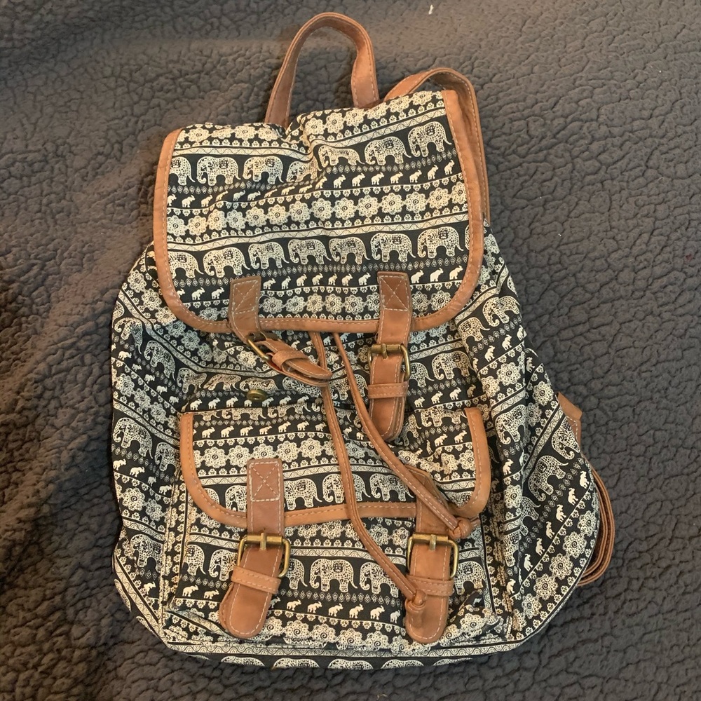 Backpack with Elephants